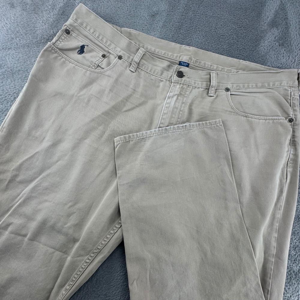 Polo Ralph‎ Lauren Straight Fit Chinos Mens 42/30 Khaki Excellent Cotton Twill